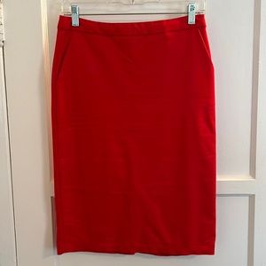 Red Lulu’s pencil skirt